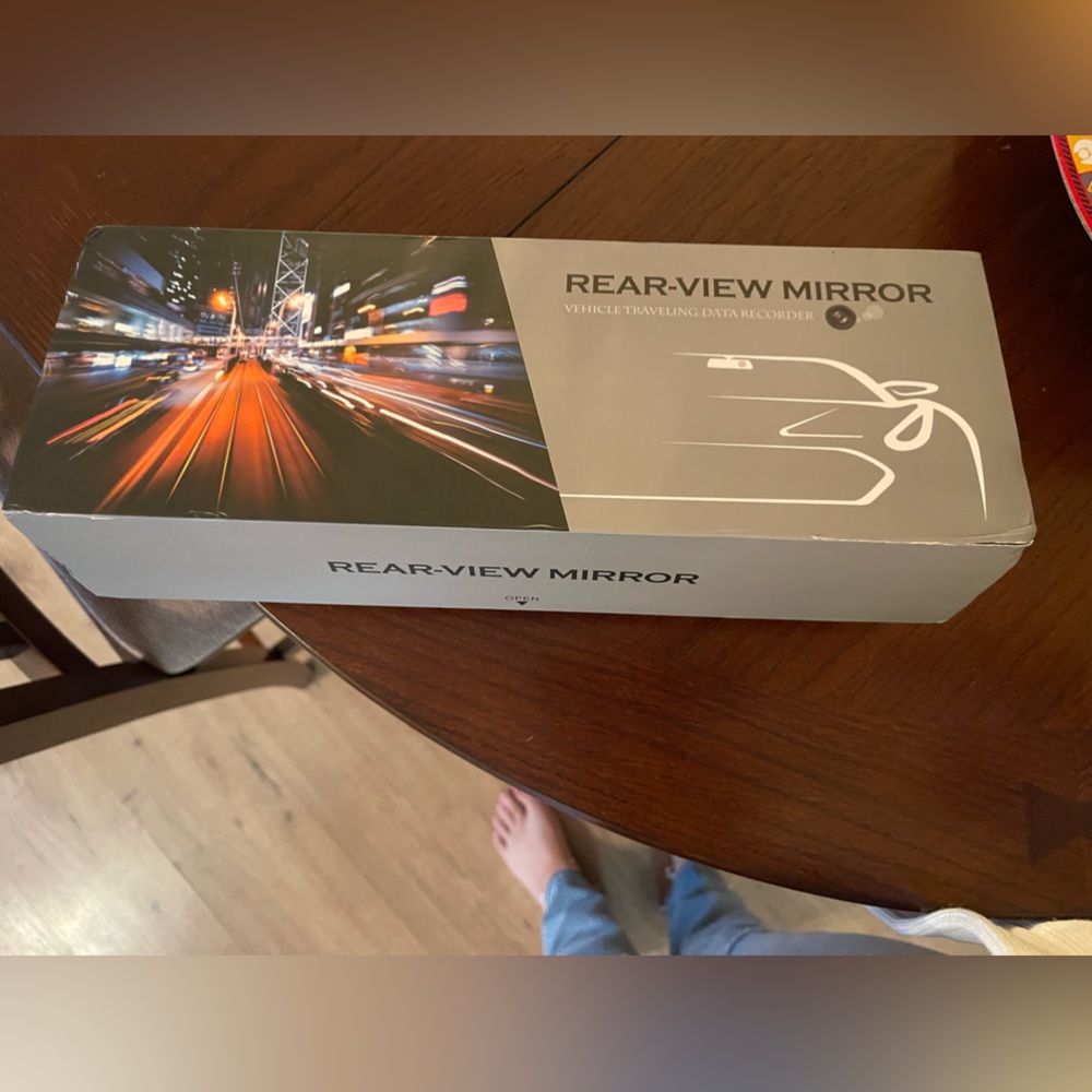 Brand New Open Box Rear View Mirror w/ Camera Data Recorder